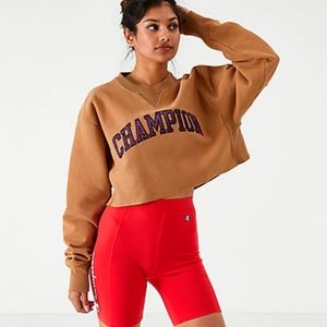 Champion Women's Reverse Weave Vintage Crop Crew Sweatshirt
